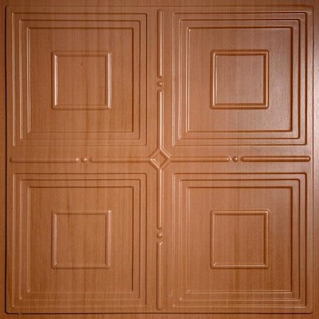 Ceilume Jackson 2ft x 2ft Caramel Wood Ceiling Tile V3-JACK-22CAR